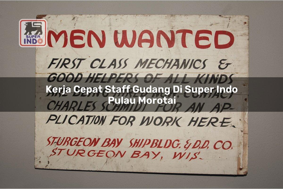 Kerja Cepat Staff Gudang di Super Indo Pulau Morotai